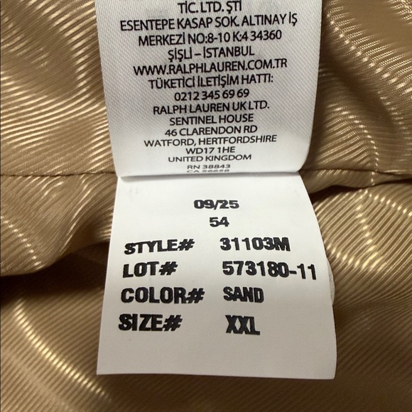 New Lauren Ralph Lauren Hooded Trench Coat in Tan XXL - Picture 8 of 8